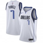 Maillot NBA Dallas Mavericks Dwight Powell 7 Nike 2022-23 Association Edition Blanc Swingman - Homme